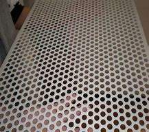 Gold Mirror Round Hole Perforated SS 316L Sheet
